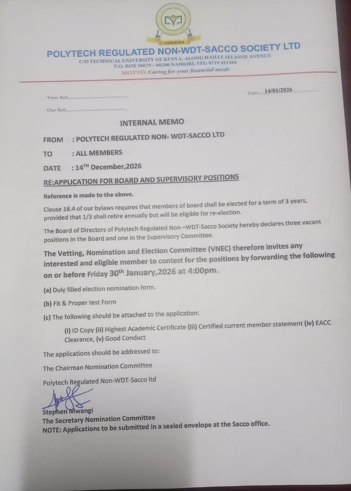 Polytech Regulated SACCO